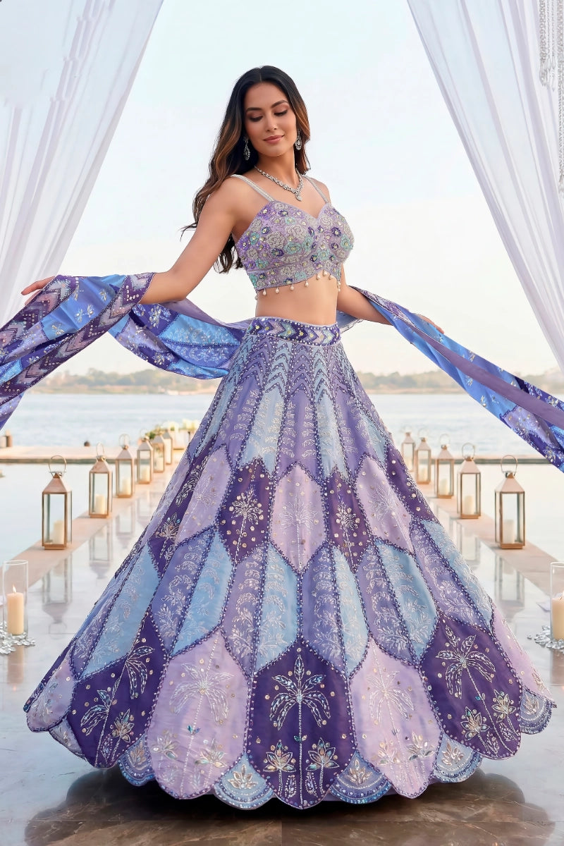 Neelambari Noor Embroidered Lehenga Set