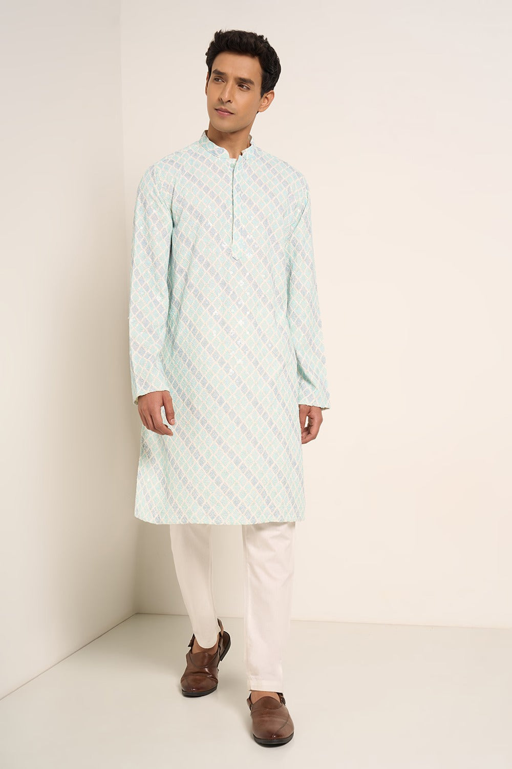 Men's mandarin collar kurta