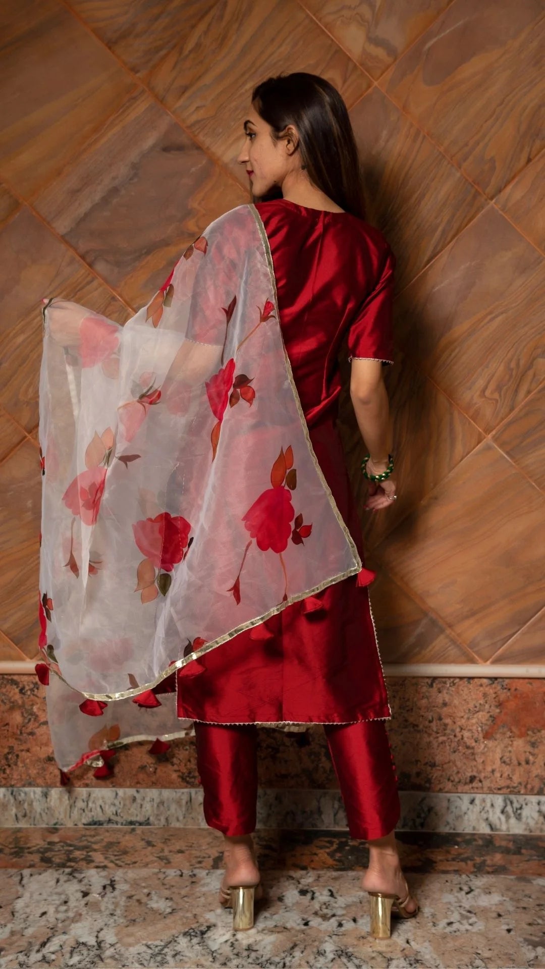 Cotton silk suit