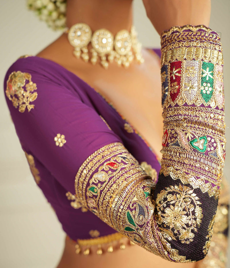 Embellished saree for grand occasions