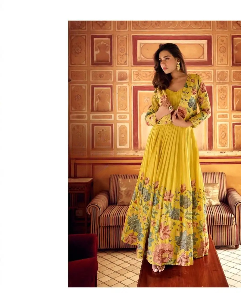 Premium Chinnon Silk Western Set