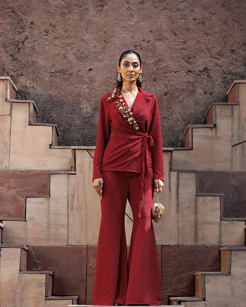 Siyah Shahi Blazer Set