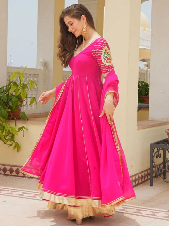 Rani Paisley Darbar Anarkali Set