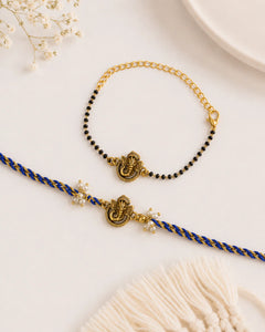 Raksha Bandhan Bhabhi Rakhi Bracelet & Tilak Set