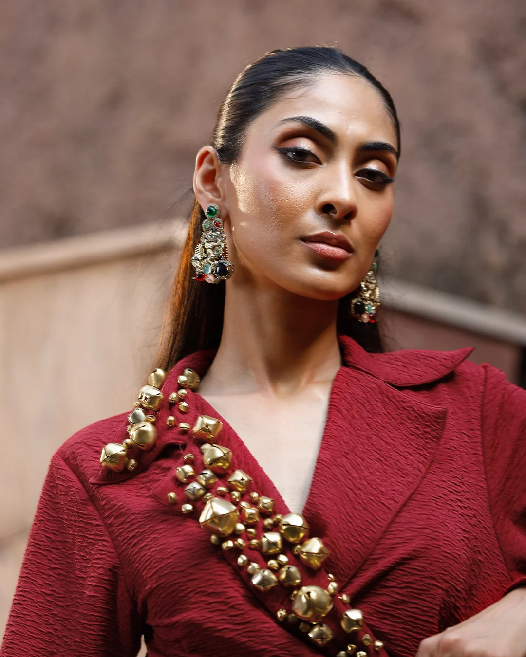 Siyah Shahi Blazer Set