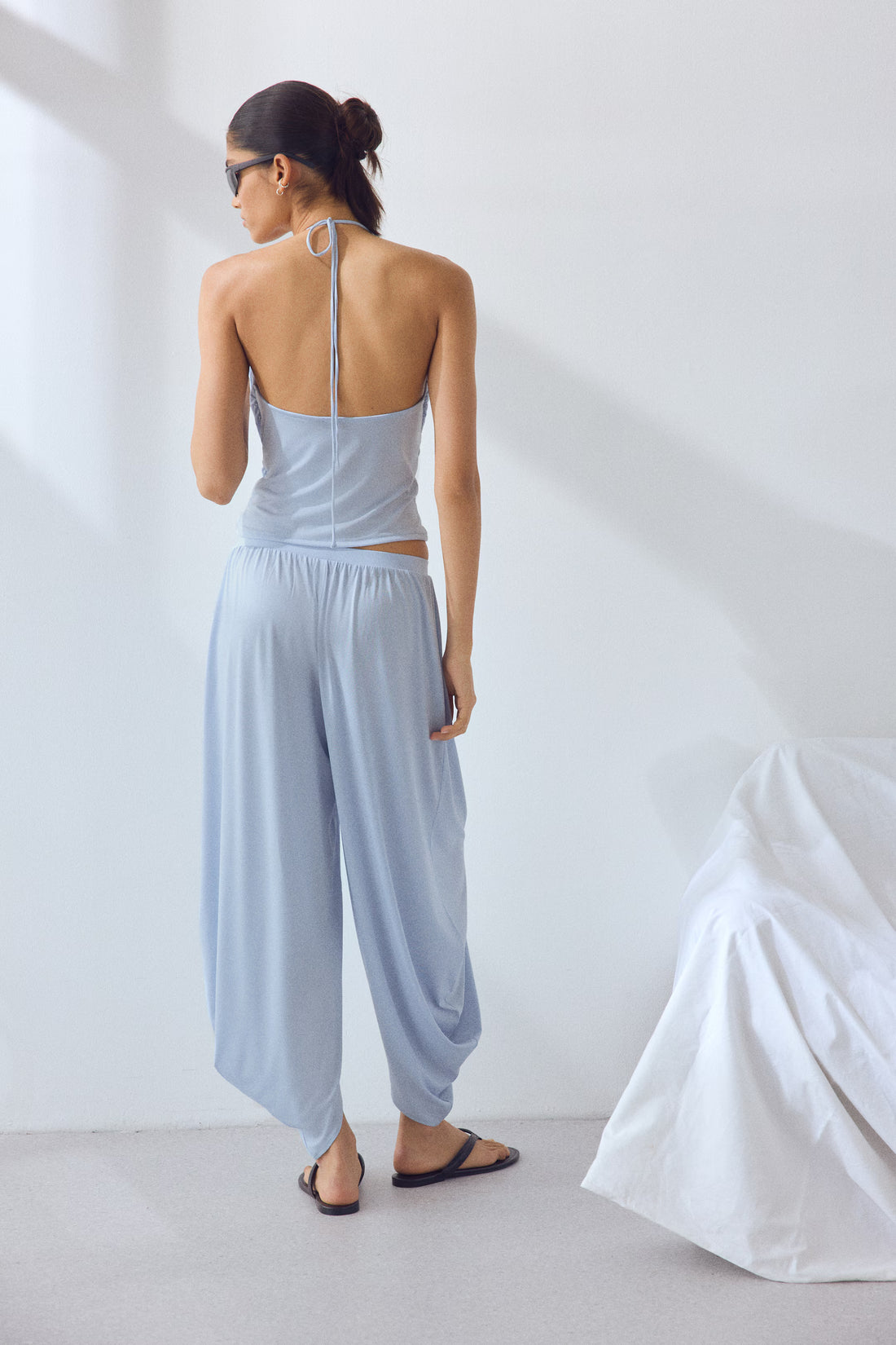 Skyflow Draped Co-ord Set Pull-On Balloon pants for Women