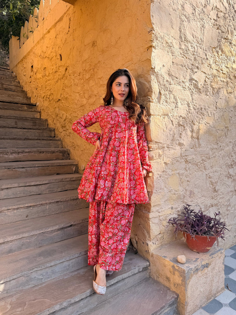Zareen Gulistan Cotton Farshi Suit Set