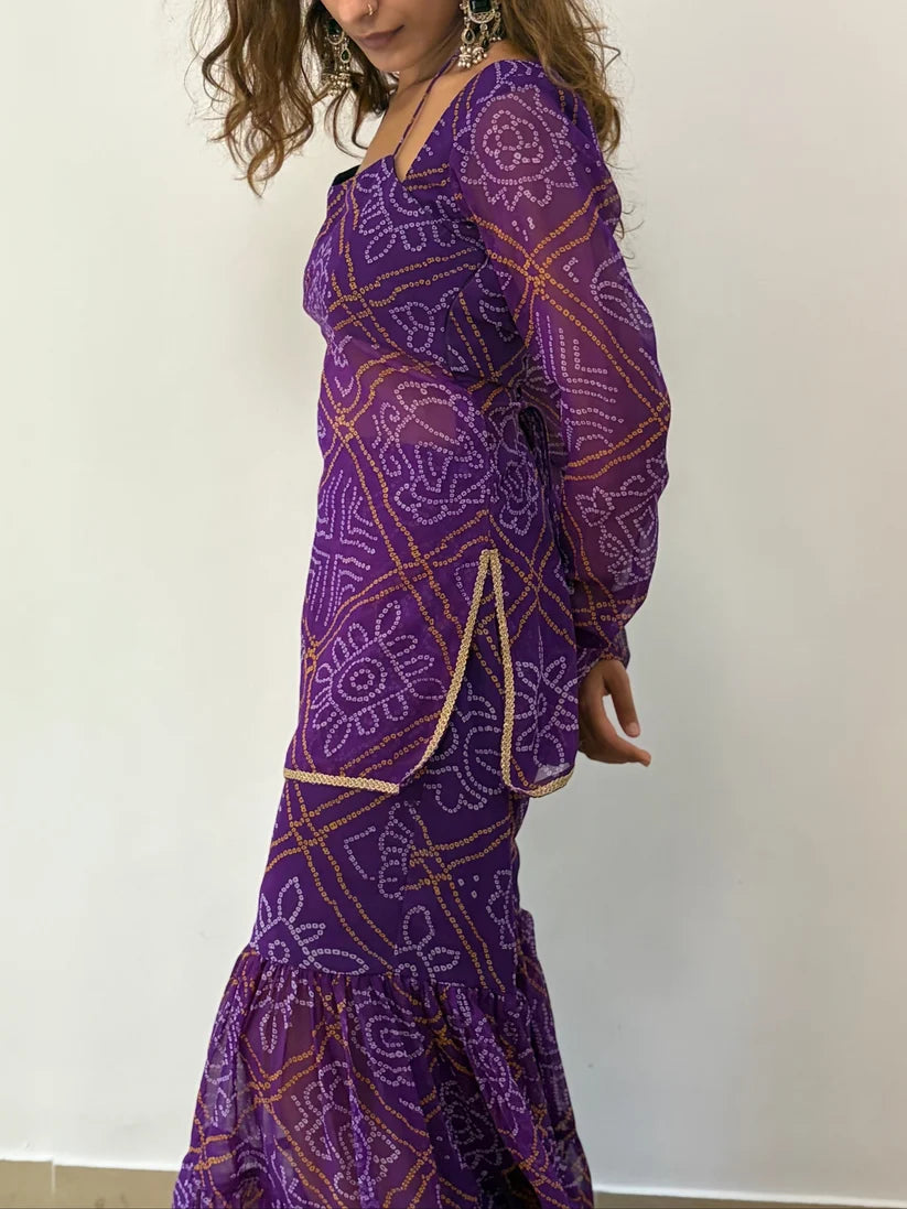 Rangmahal Kurti Sharara Set