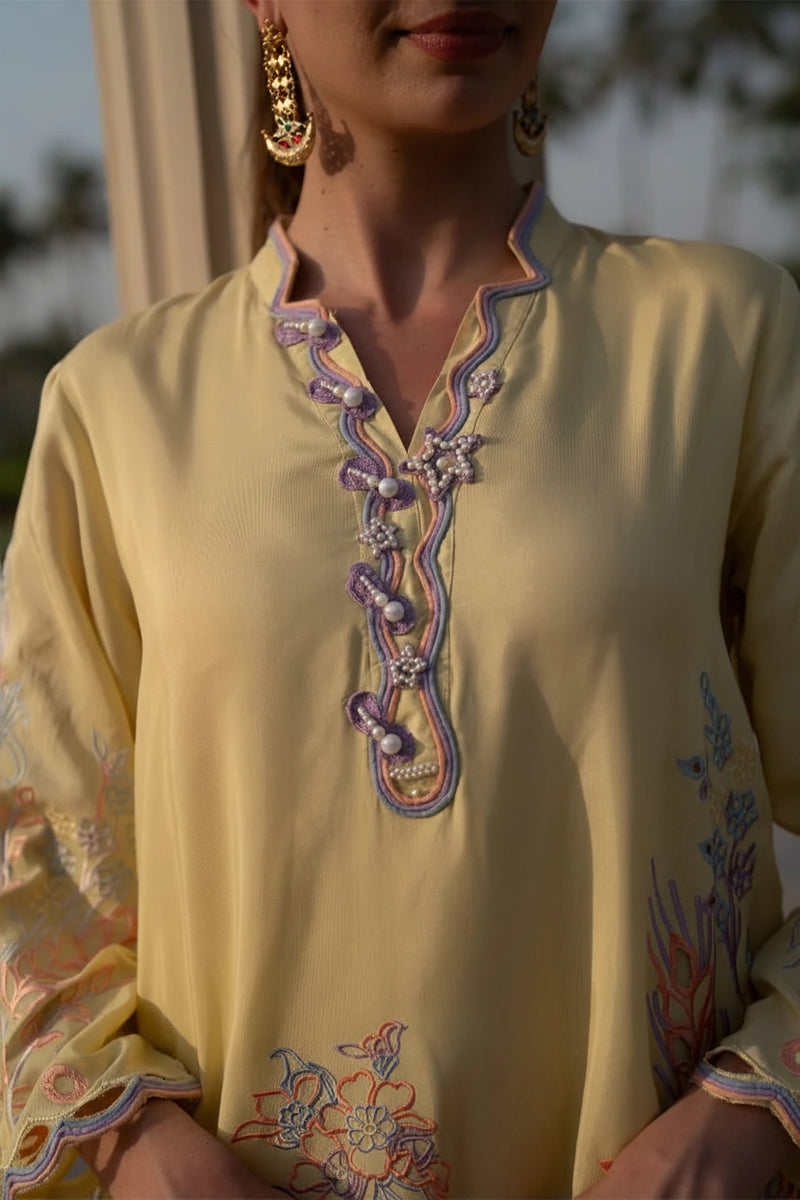 Mehrunissa Floral Cutwork Co-ord Set