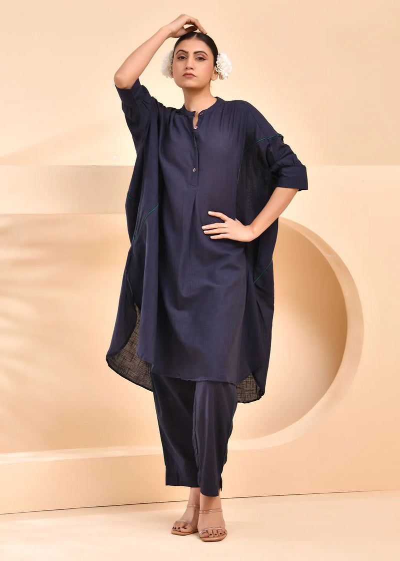 Noor Neeli Mocha Cotton Co-Ord Set