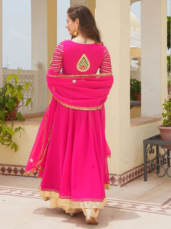 Rani Paisley Darbar Anarkali Set