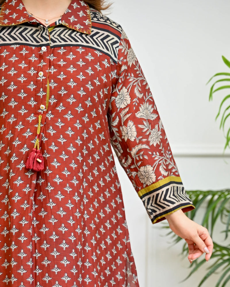 Kashvi Heritage Chanderi Kurta Set
