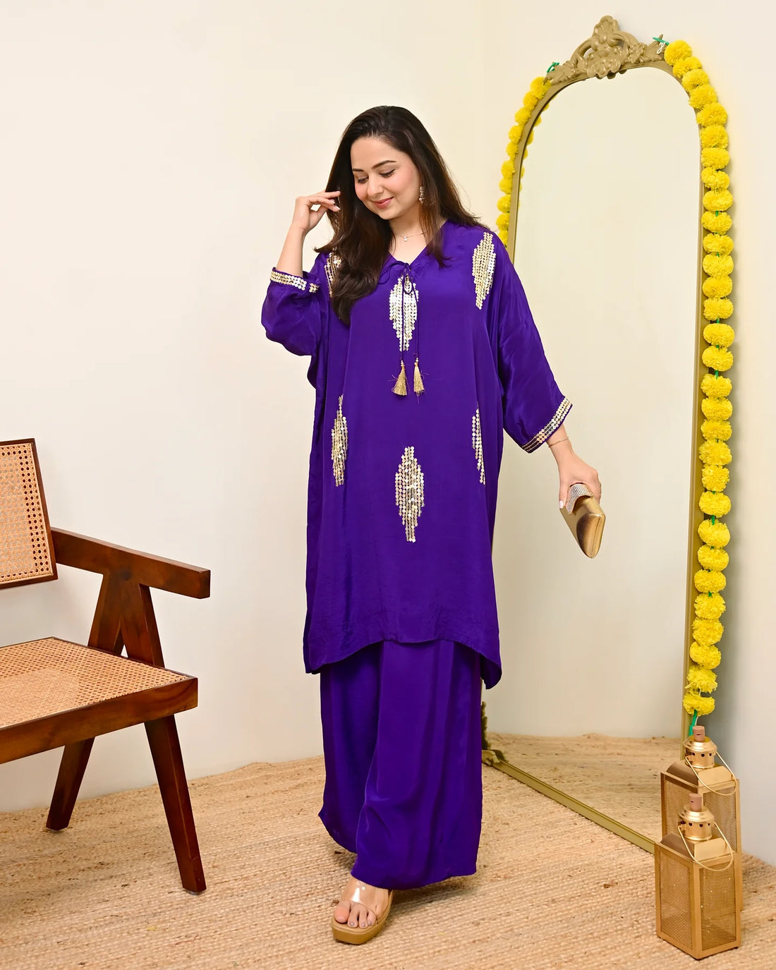 Ruhani Violet Festive Co-ord