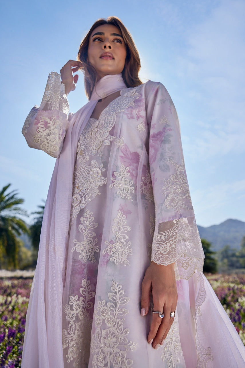 Ishrat Gul Embroidered-Anarkali Set