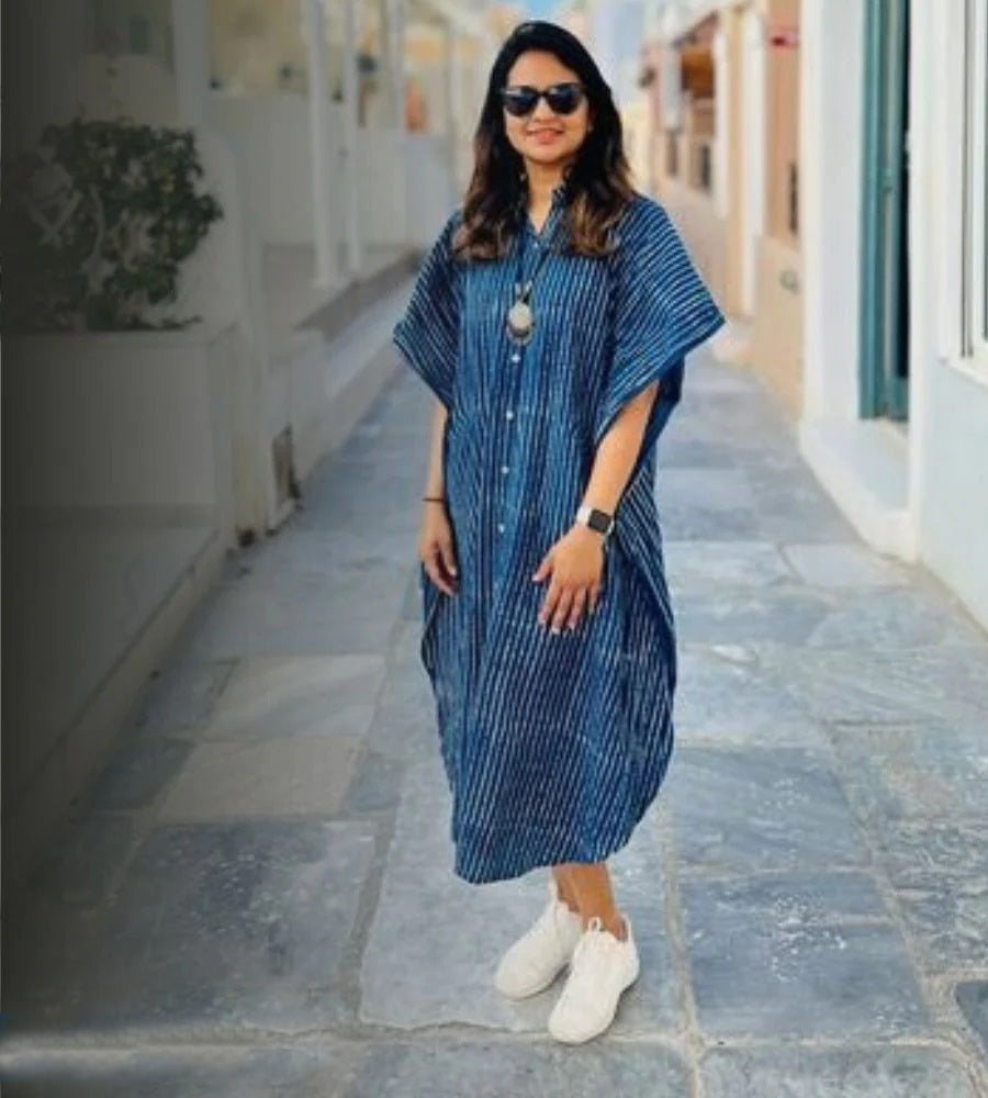 hand-block printed cotton