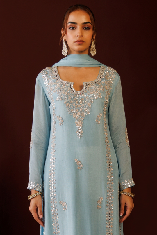 Gulabi Sitara Embroidered Suit Set