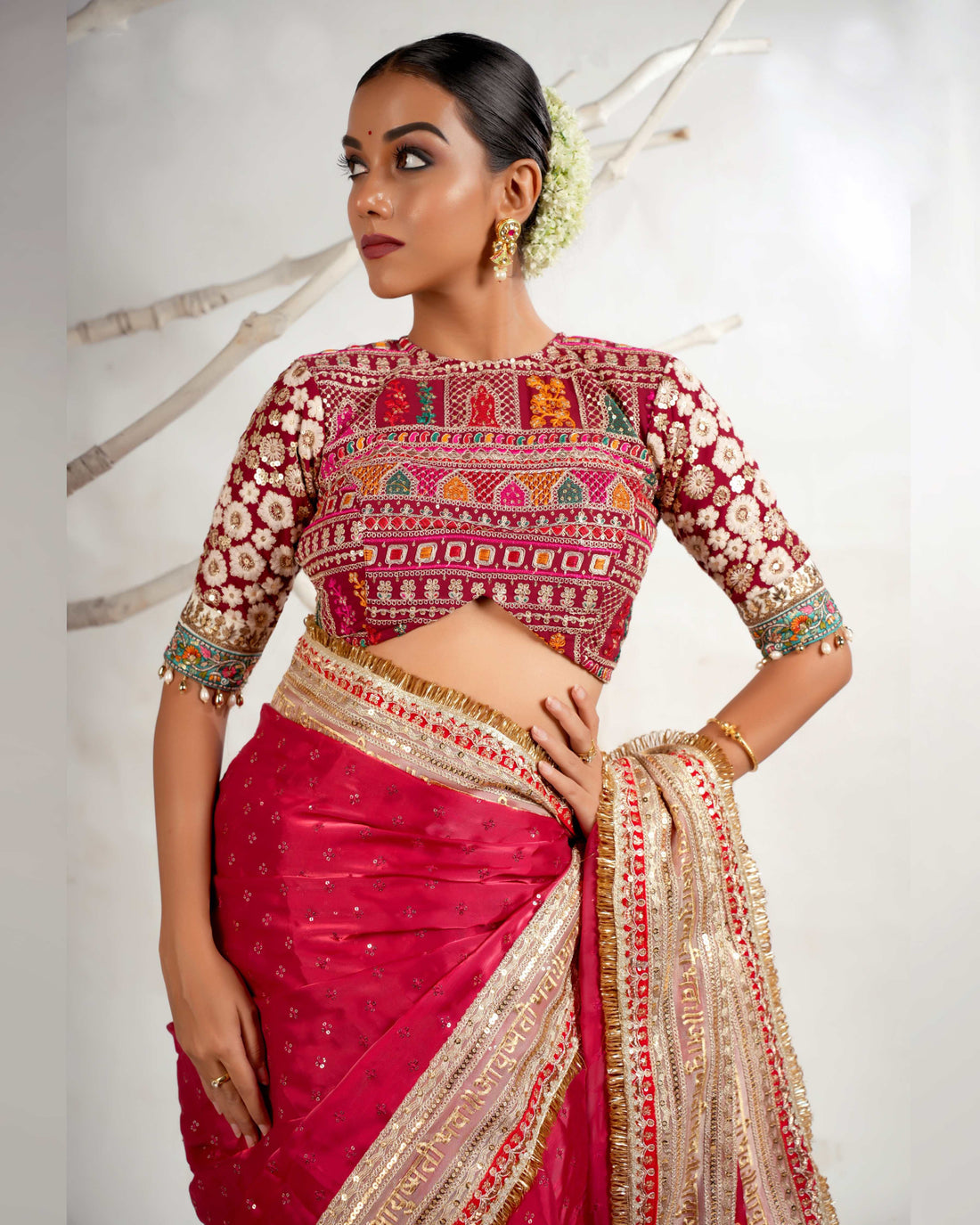 Royal red saree for weddings