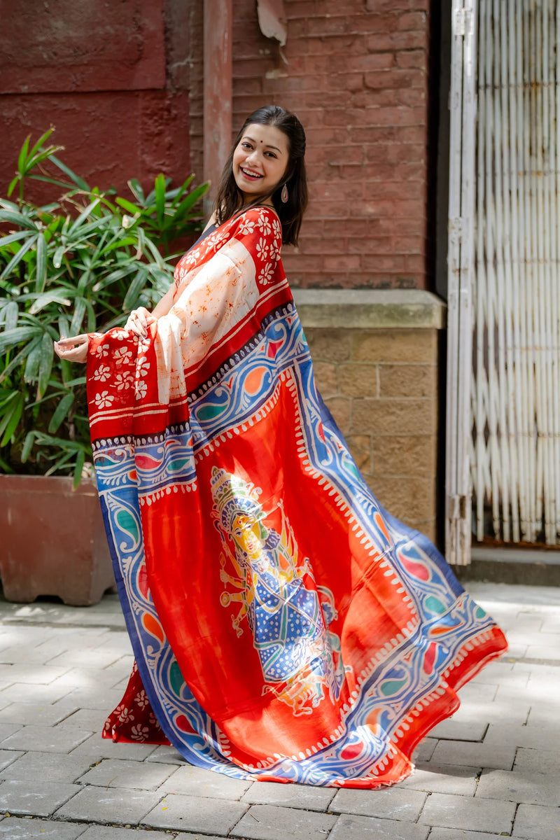 Batik Rang Silk Saree
