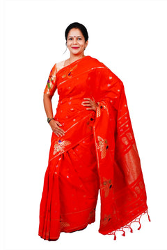 Pure Silk Paithani Saree with Peacock Zari