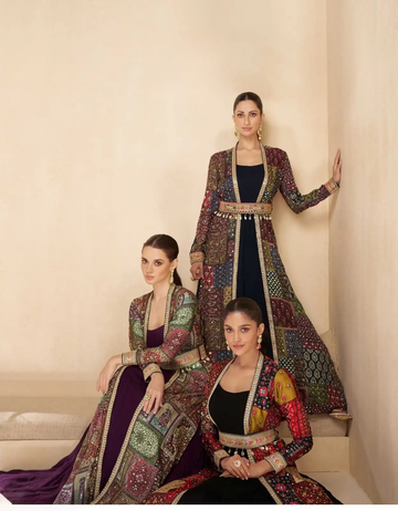 Real Georgette Embroidered Gown Set