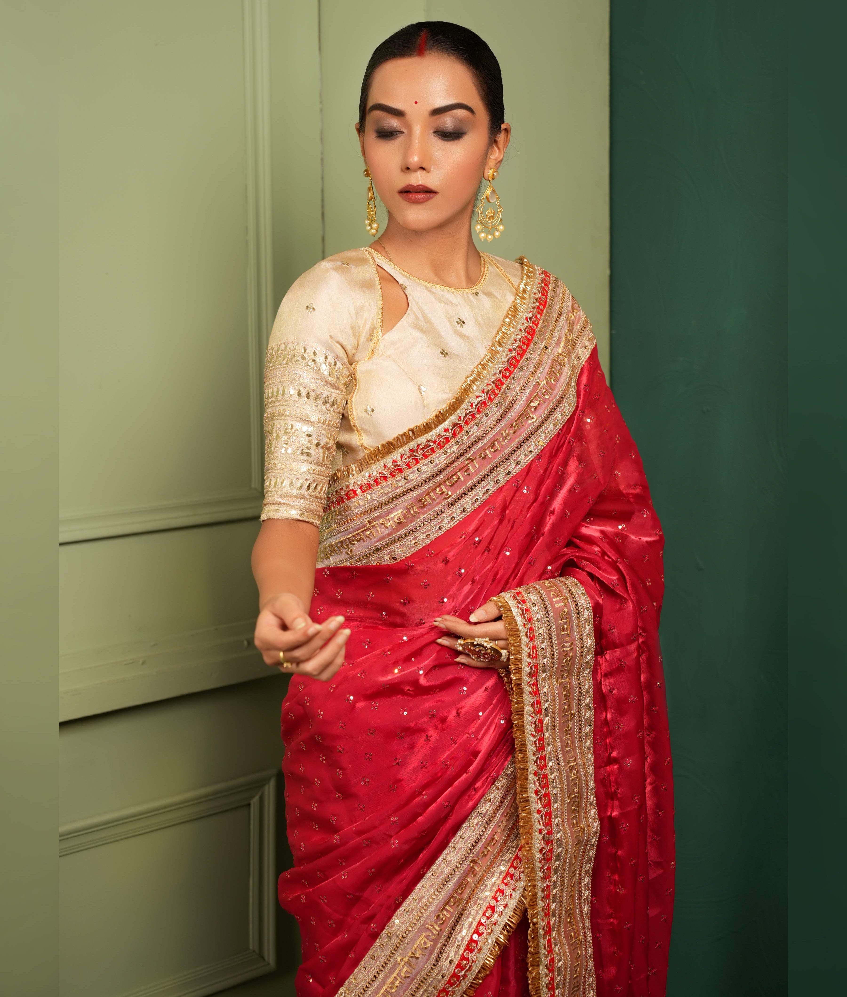 Lightweight organza saree