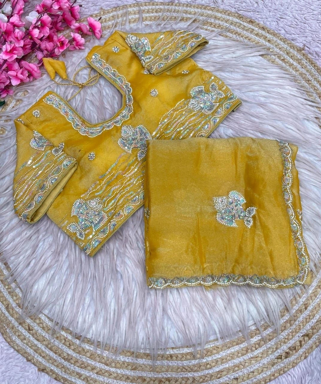Kesari Maharani Embellished Saree