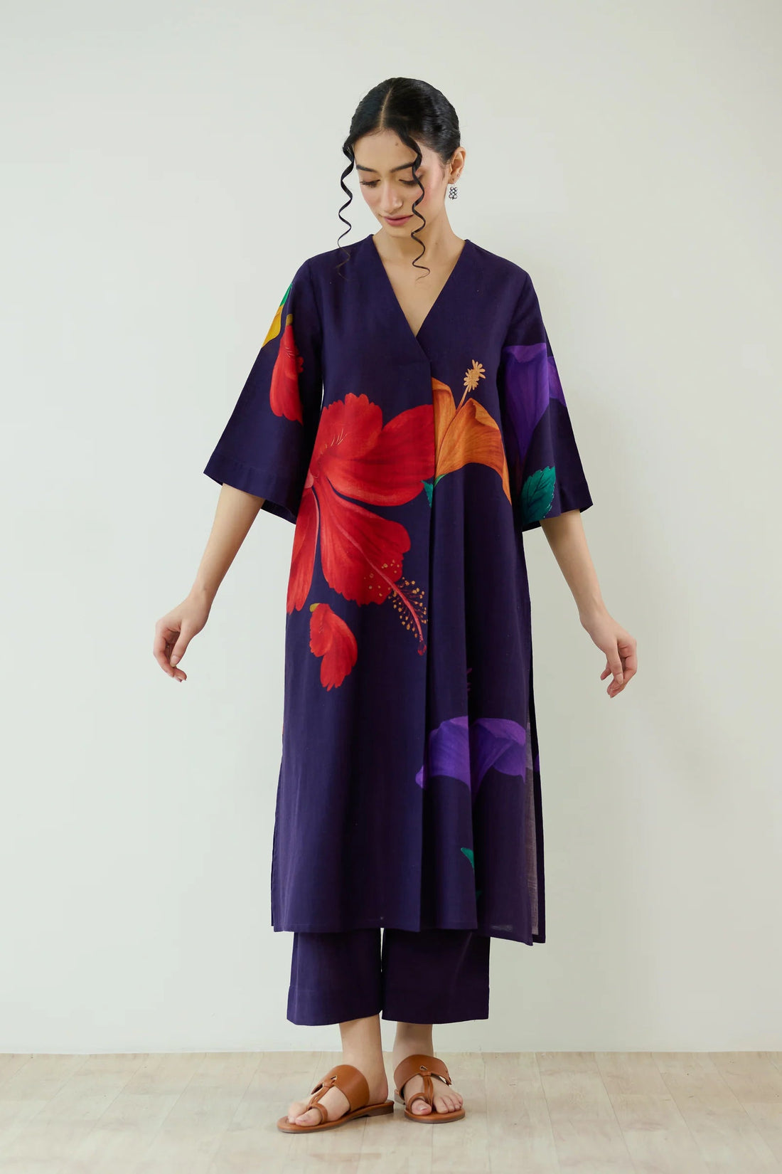 Nazm Floral Cotton Kurta Set