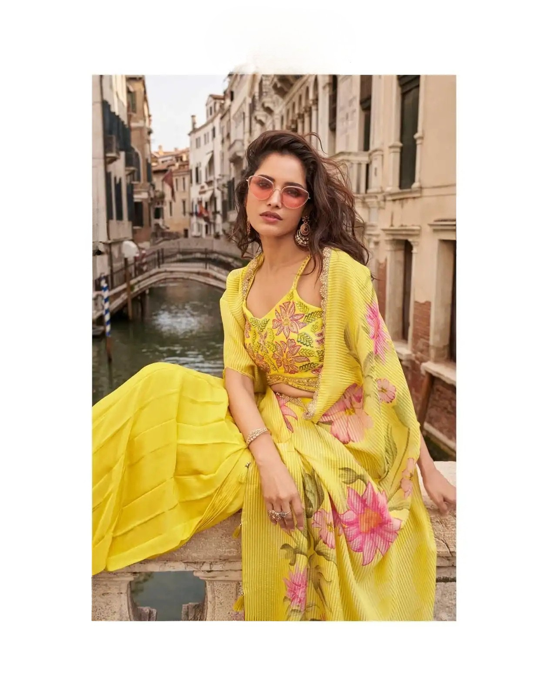 Chinnon Silk Embroidered Western Set