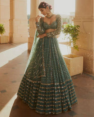 Georgette Sequined Lehenga Set