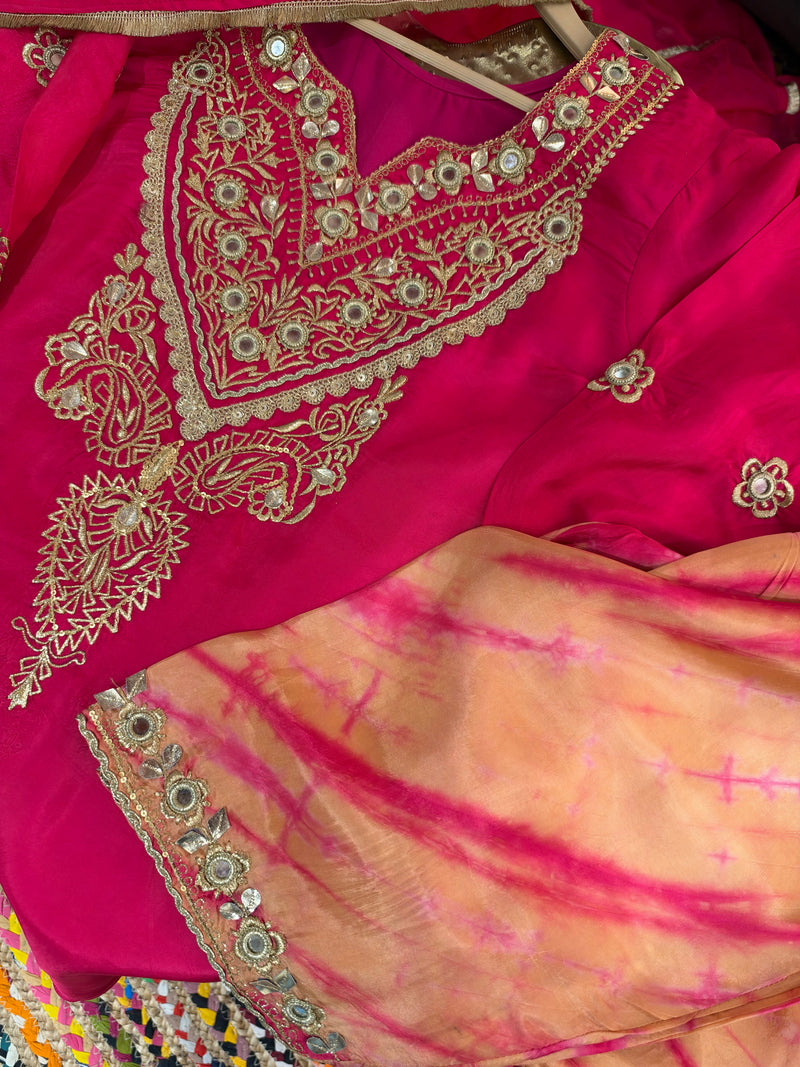 Neel Mehfil Anarkali Set