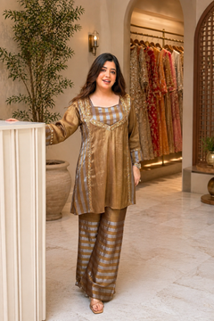 Tissue Embroidered Co-Ord Set