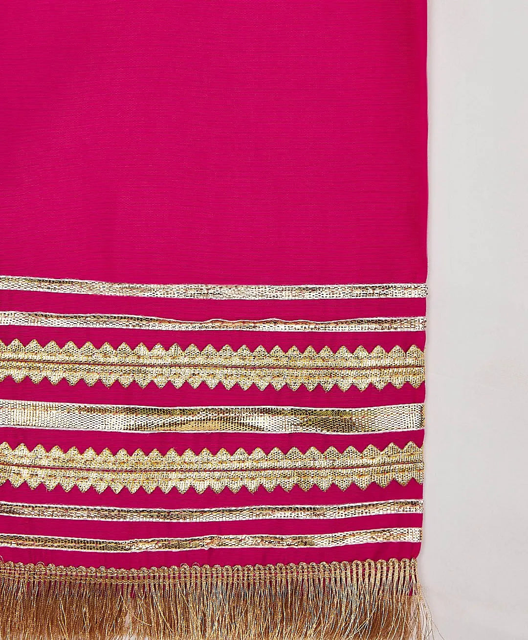 Yellow Silk Blend Lace Kurta Pant Set