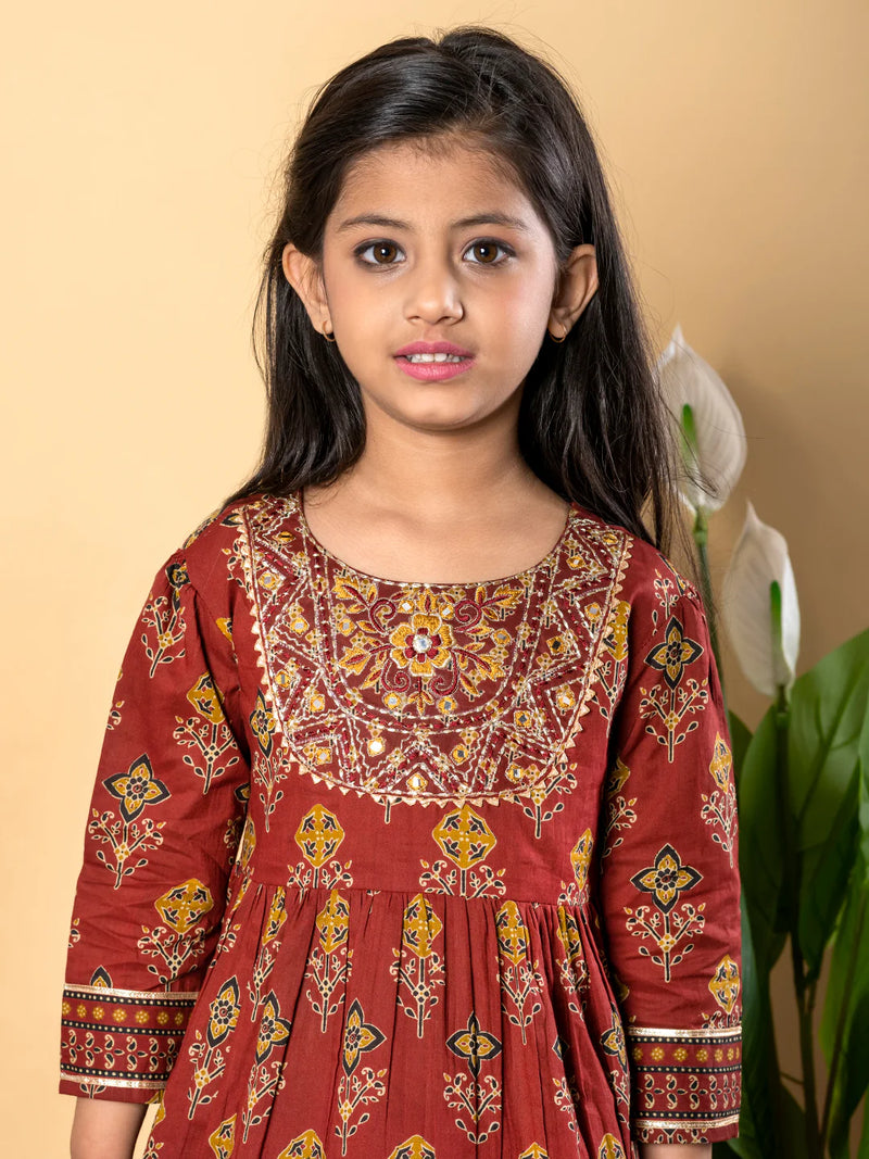 Jam Cotton Printed Kurta Pant Set