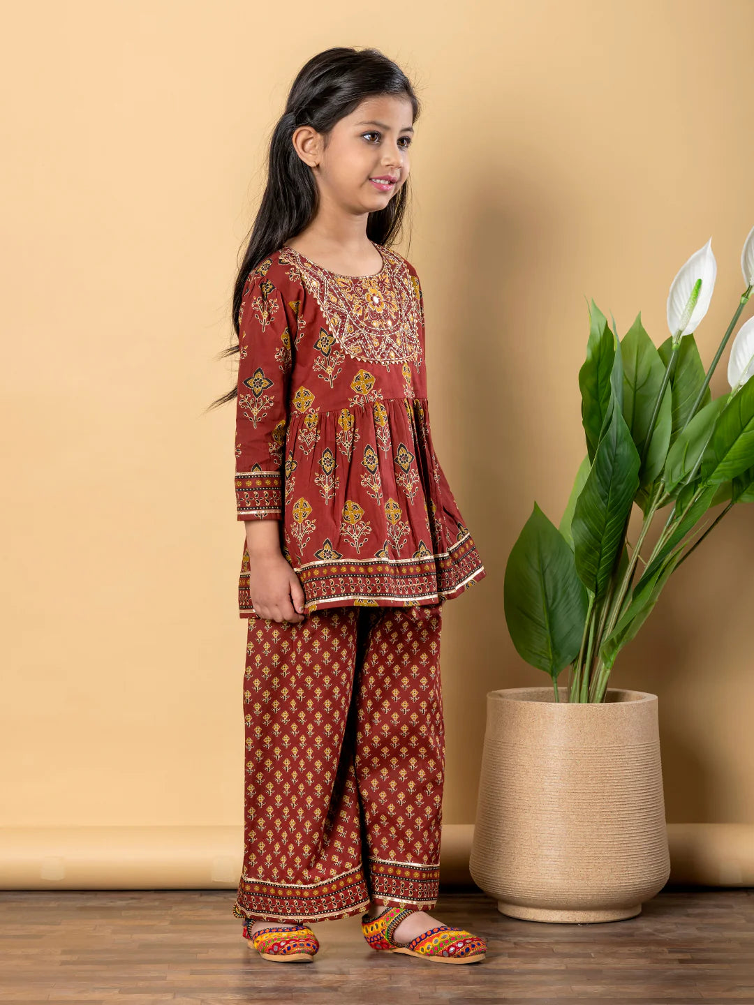 Jam Cotton Printed Kurta Pant Set
