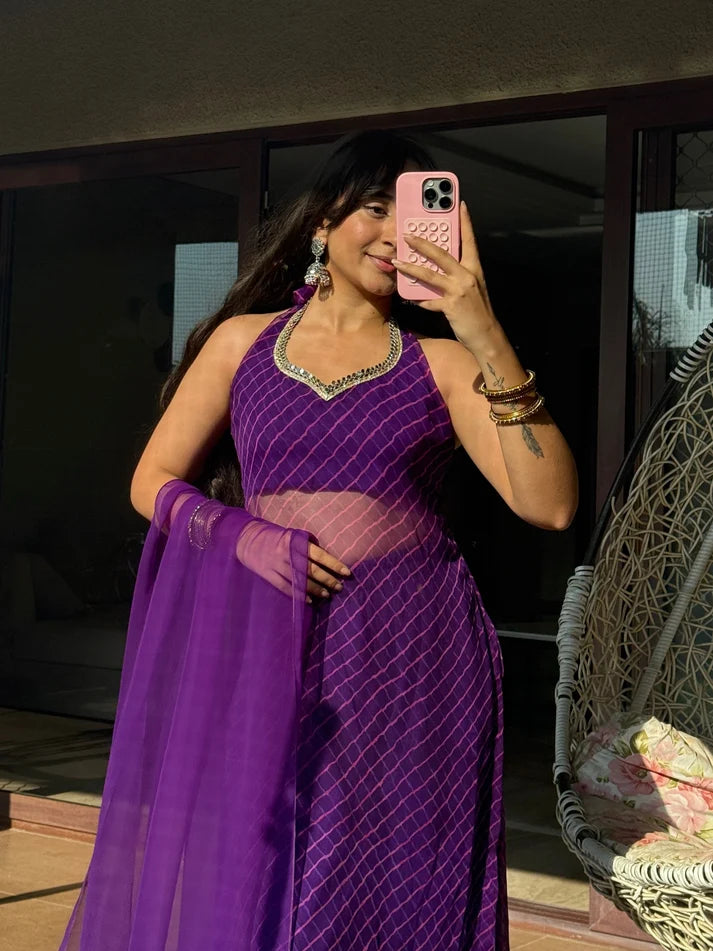 Amethyst Leheriya Suit Set