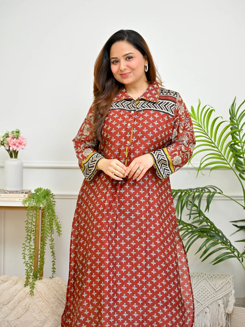 Kashvi Heritage Chanderi Kurta Set