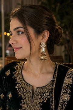 Rajmahal Ghungroo Statement Jhumkas