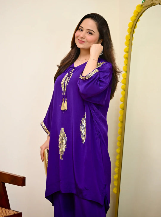 Ruhani Violet Festive Co-ord