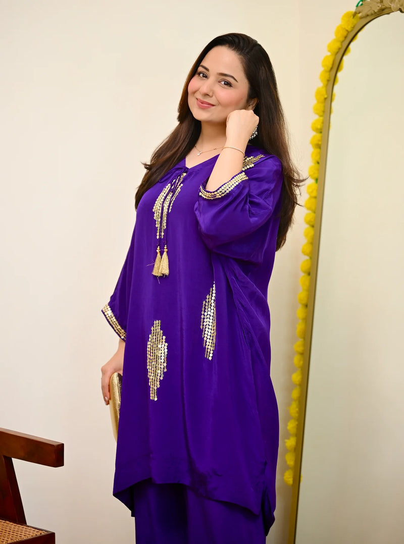 Ruhani Violet Festive Co-ord