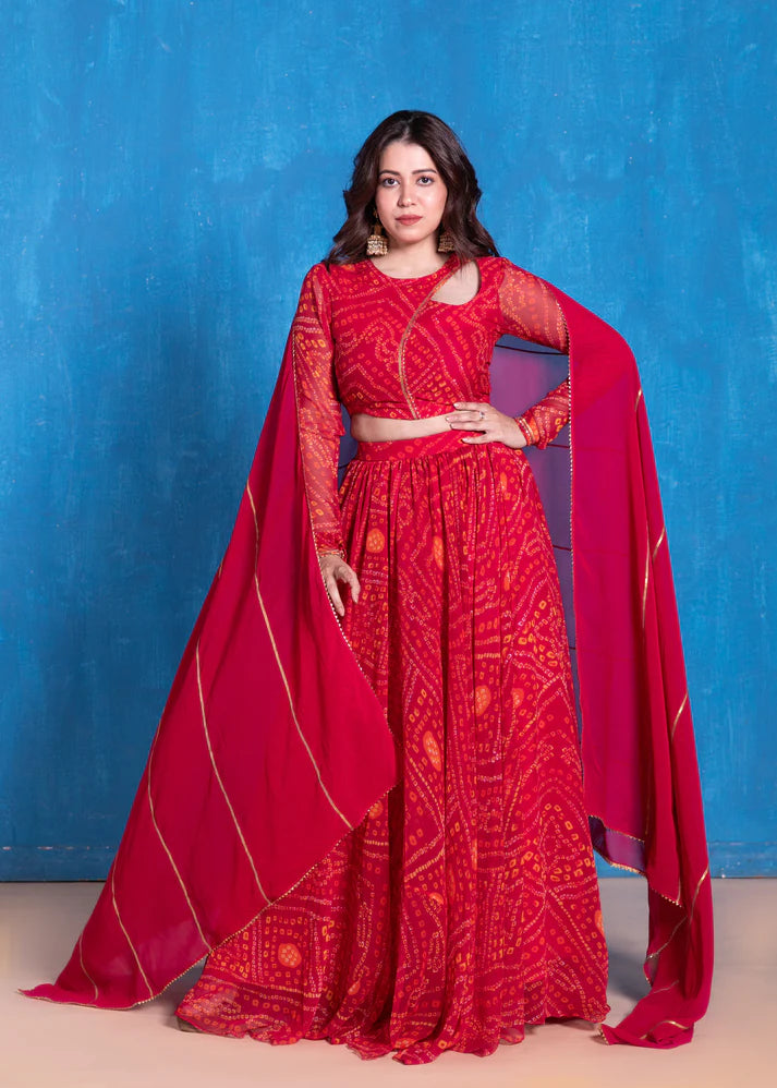 Bandhani Lehenga Set