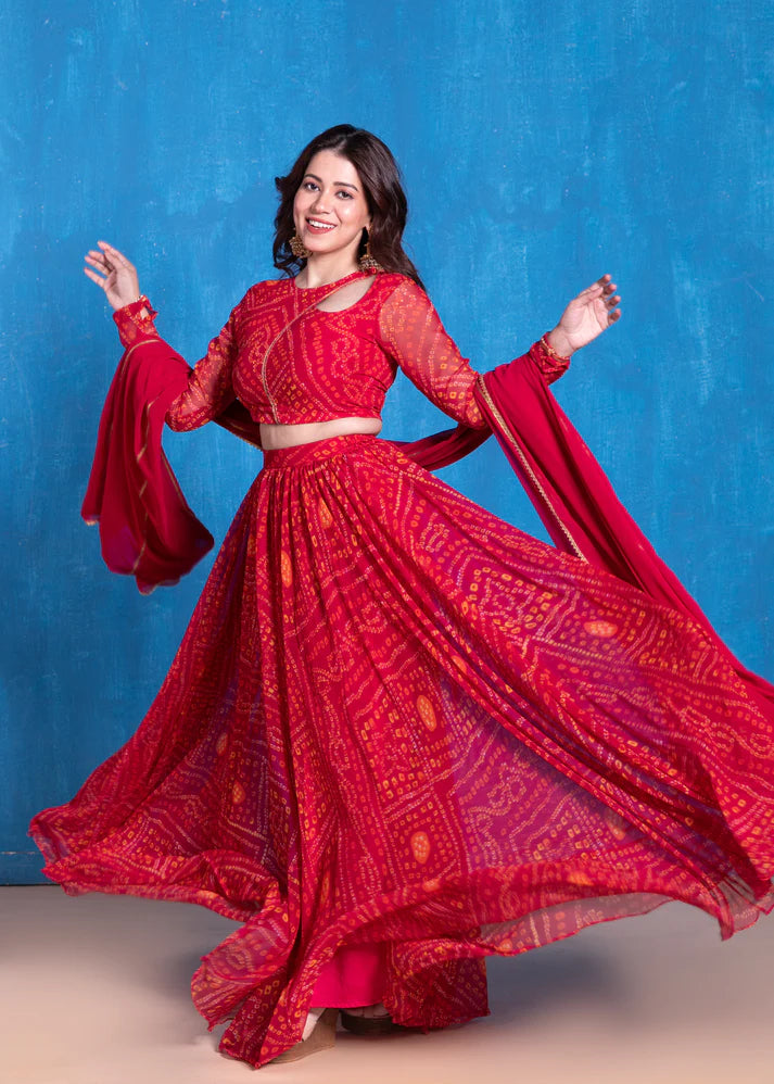 Bandhani Lehenga Set