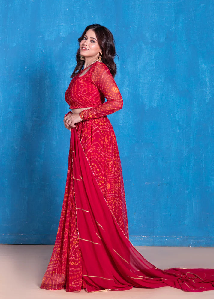 Bandhani Lehenga Set