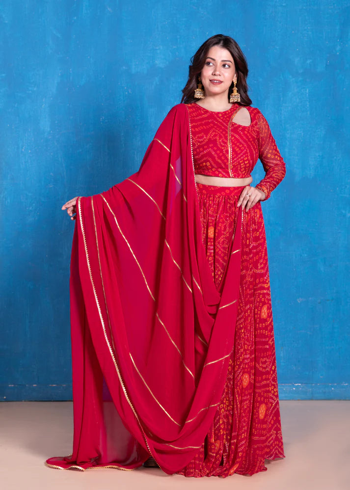 Bandhani Lehenga Set
