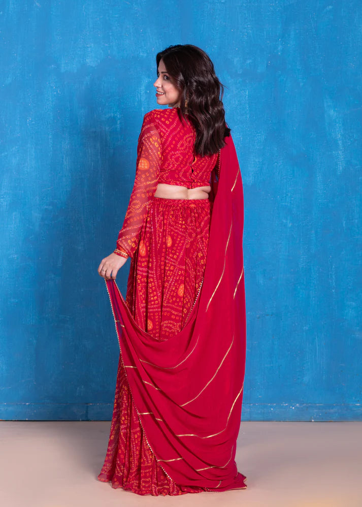 Bandhani Lehenga Set