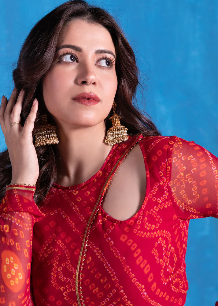 Bandhani Lehenga Set