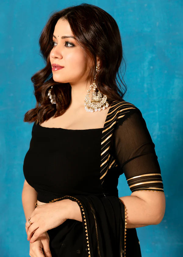 Cheri   Embroidered Saree with Blouse