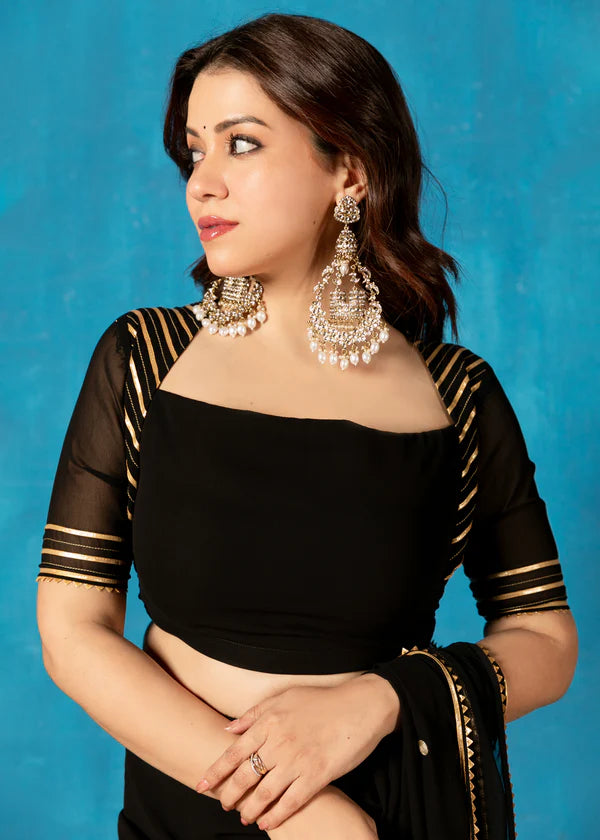 Cheri   Embroidered Saree with Blouse