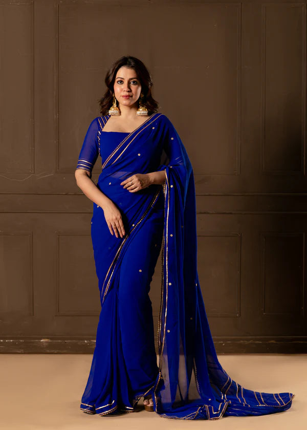 Cheri   Embroidered Saree with Blouse