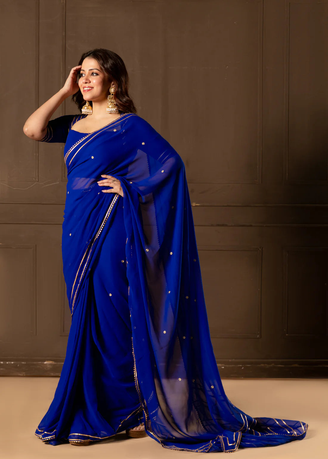 Cheri   Embroidered Saree with Blouse