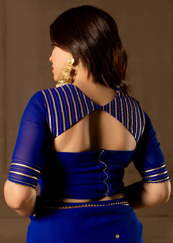 Cheri   Embroidered Saree with Blouse